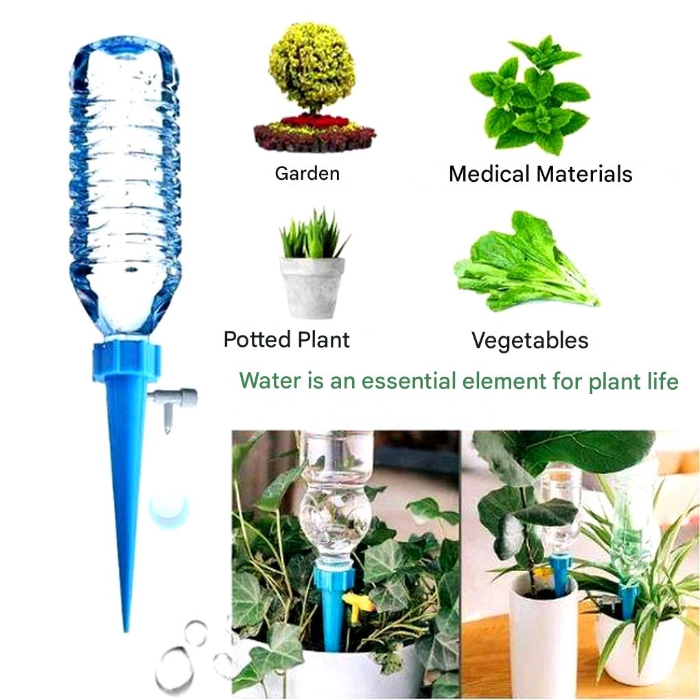 Self-Watering Plant Spikes with Adjustable Flow Control - Automatic Watering Cones for Potted Plants