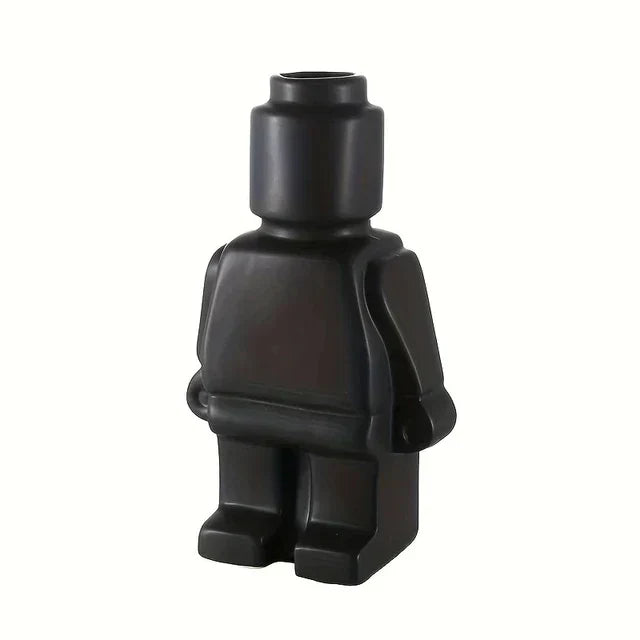 Building Block Style Flower Pot - Modern Minimalist Resin Planter, Indoor & Outdoor