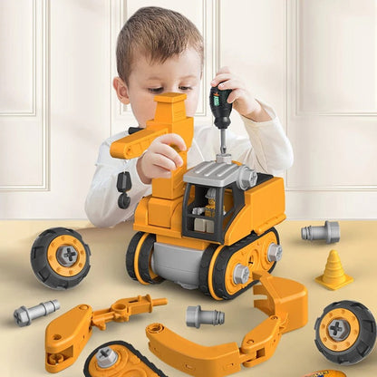Constructo 120+ Piece BPA-Free Build and Play Vehicle Set - Educational Toy for Kids 4+