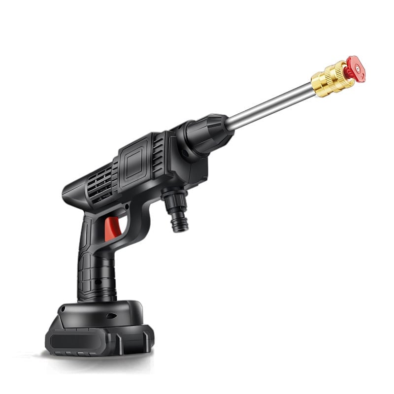 Cordless Portable High Pressure Water Spray Gun - Battery-Powered 22 Bar Outdoor Cleaner