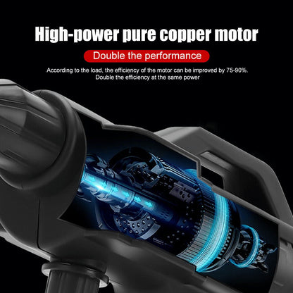 Cordless Portable High Pressure Water Spray Gun - Battery-Powered 22 Bar Outdoor Cleaner
