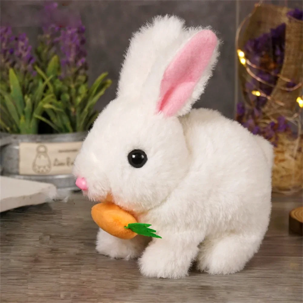 CozyHop Bunny Realistic Hopping Plush Toy with Soft Fur and Lifelike Ear Movement