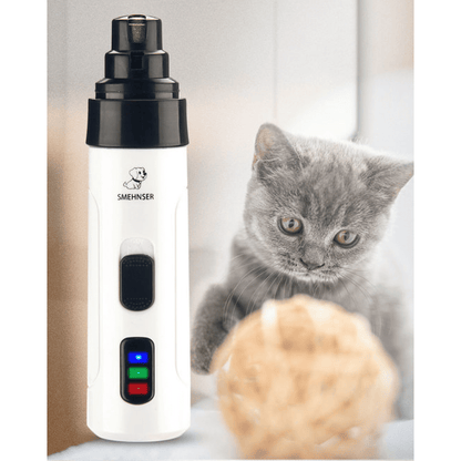 Electric Pet Nail Grinder - Quiet, USB Rechargeable Nail Trimmer for Dogs & Cats