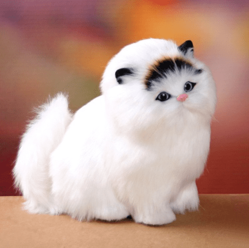 Interactive Electric Plush Kitten Toy with Realistic Sounds and Soft Fur for Kids