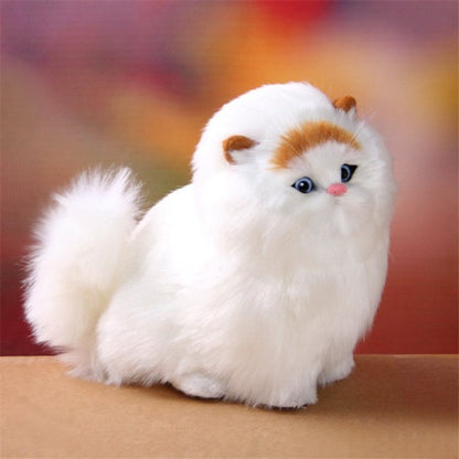 Interactive Electric Plush Kitten Toy with Realistic Sounds and Soft Fur for Kids