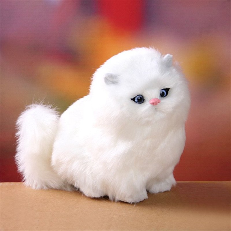 Interactive Electric Plush Kitten Toy with Realistic Sounds and Soft Fur for Kids