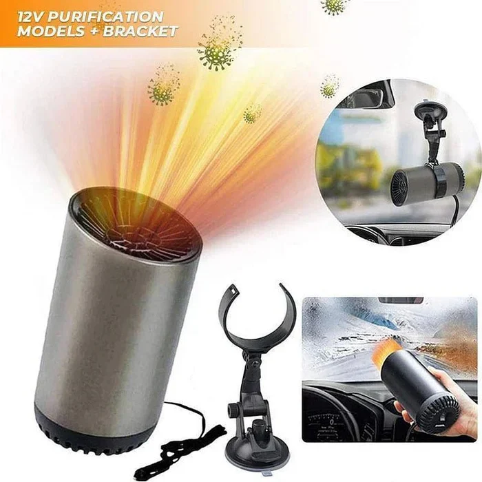 Cup-Shaped Car Heater & Defroster - Fast Heating 12V Rotatable Warm Air Blower for Vehicles