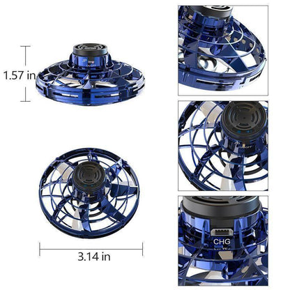 Hand-Controlled Flying Ball Toy - Mini Hover Drone with LED Light, Rechargeable, Indoor Play