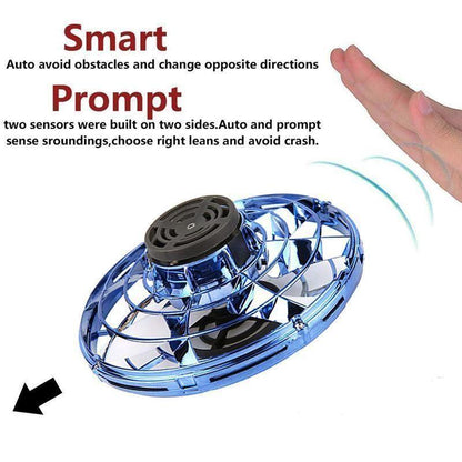 Hand-Controlled Flying Ball Toy - Mini Hover Drone with LED Light, Rechargeable, Indoor Play