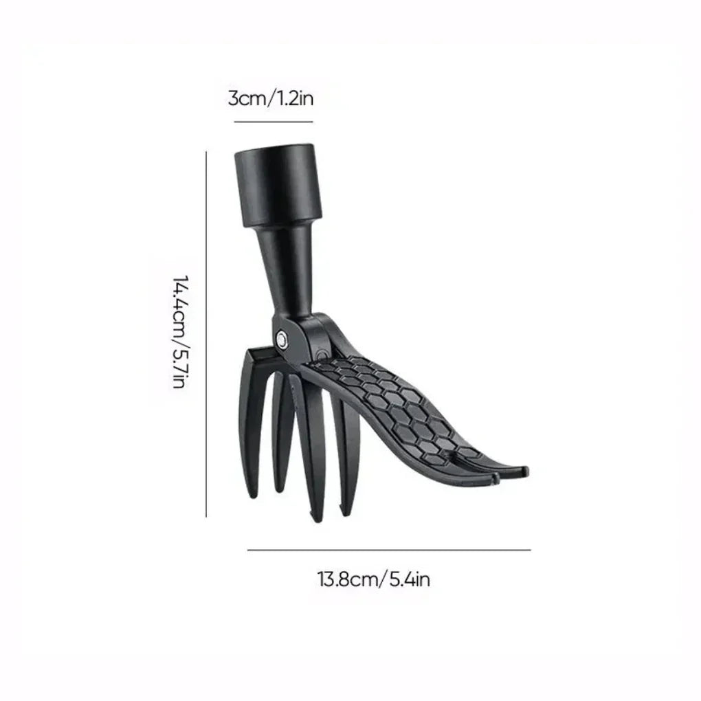 Steel Garden Weed Puller Head - Root Remover Claw Attachment for Extension Poles