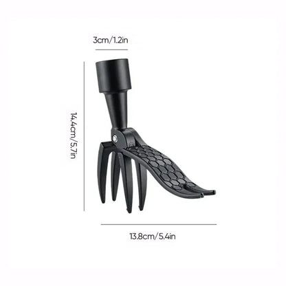 Steel Garden Weed Puller Head - Root Remover Claw Attachment for Extension Poles