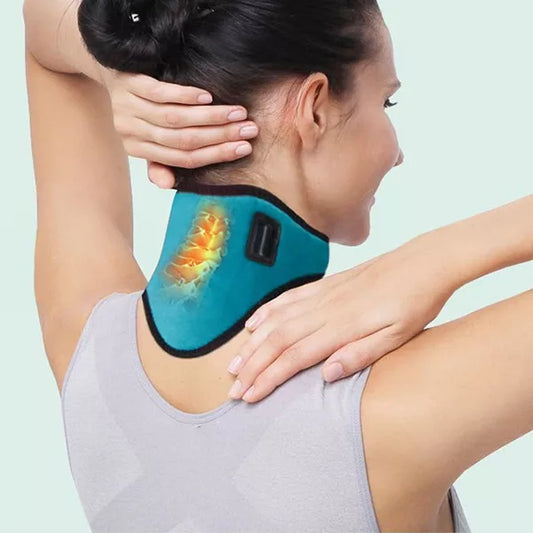 Heated Cervical Collar - Adjustable Neck Heating Pad with Remote Control, 30-70C
