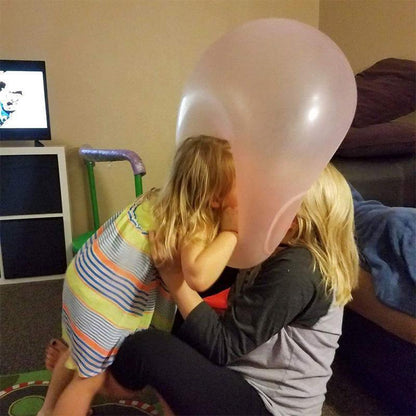 Inflatable Tear-Resistant Bubble Ball - Bounce, Kick & Sit-On TPR Ball Toy for Kids & Family Fun
