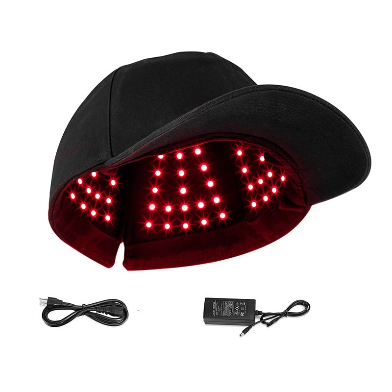 Red & Infrared Light Therapy Cap for Hair Growth - Adjustable Scalp Treatment for Thinning Hair