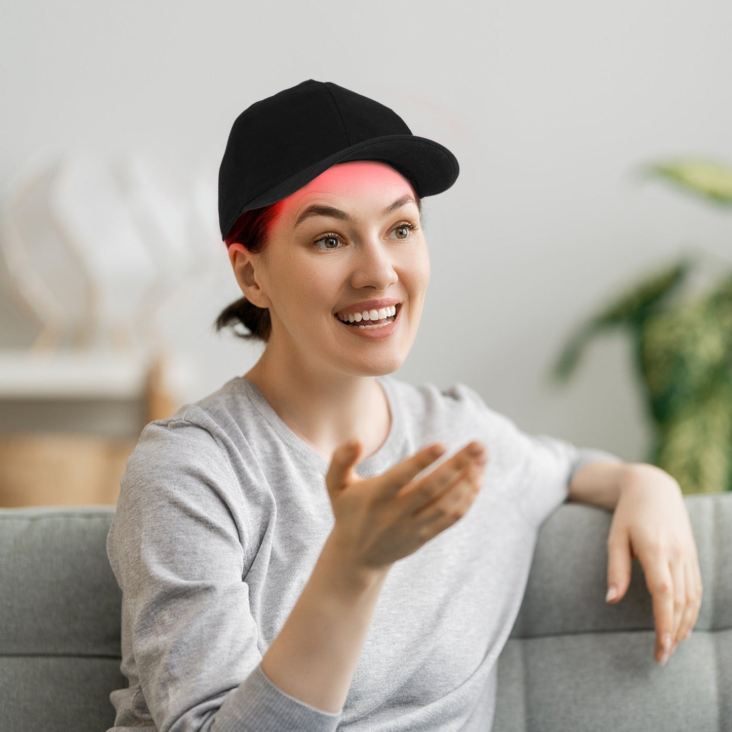 Red & Infrared Light Therapy Cap for Hair Growth - Adjustable Scalp Treatment for Thinning Hair