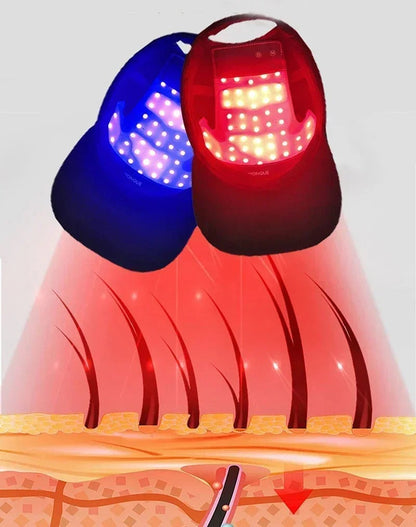Red & Infrared Light Therapy Cap for Hair Growth - Adjustable Scalp Treatment for Thinning Hair