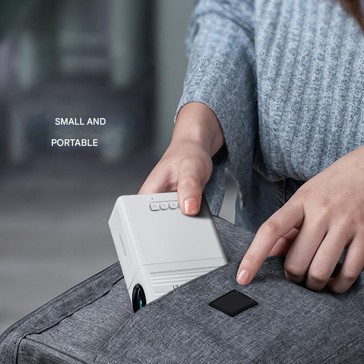 Mini HD Projector, 3000 Lumen - Portable Home & Outdoor Cinema with USB & HDMI Input