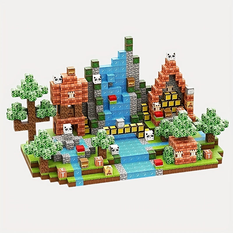 Magnetic Building Blocks Creative Toy Set for Kids with 150 Colorful Pieces Included