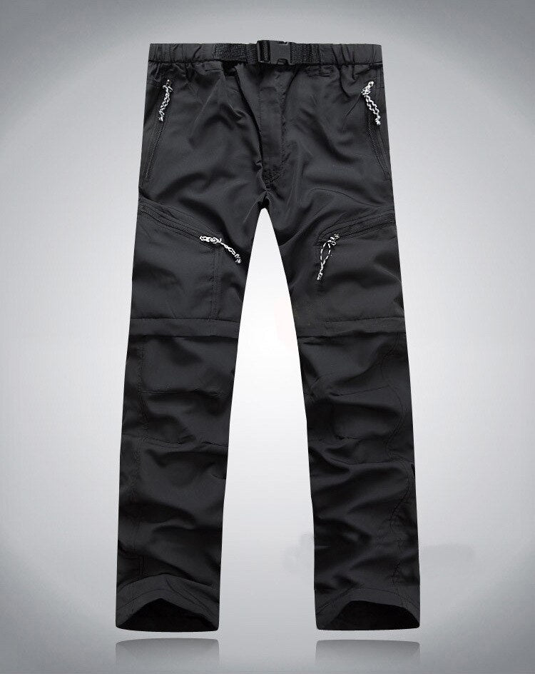Men's Convertible Zip-Off Hiking Pants with Cargo Pockets - Adventure Trousers