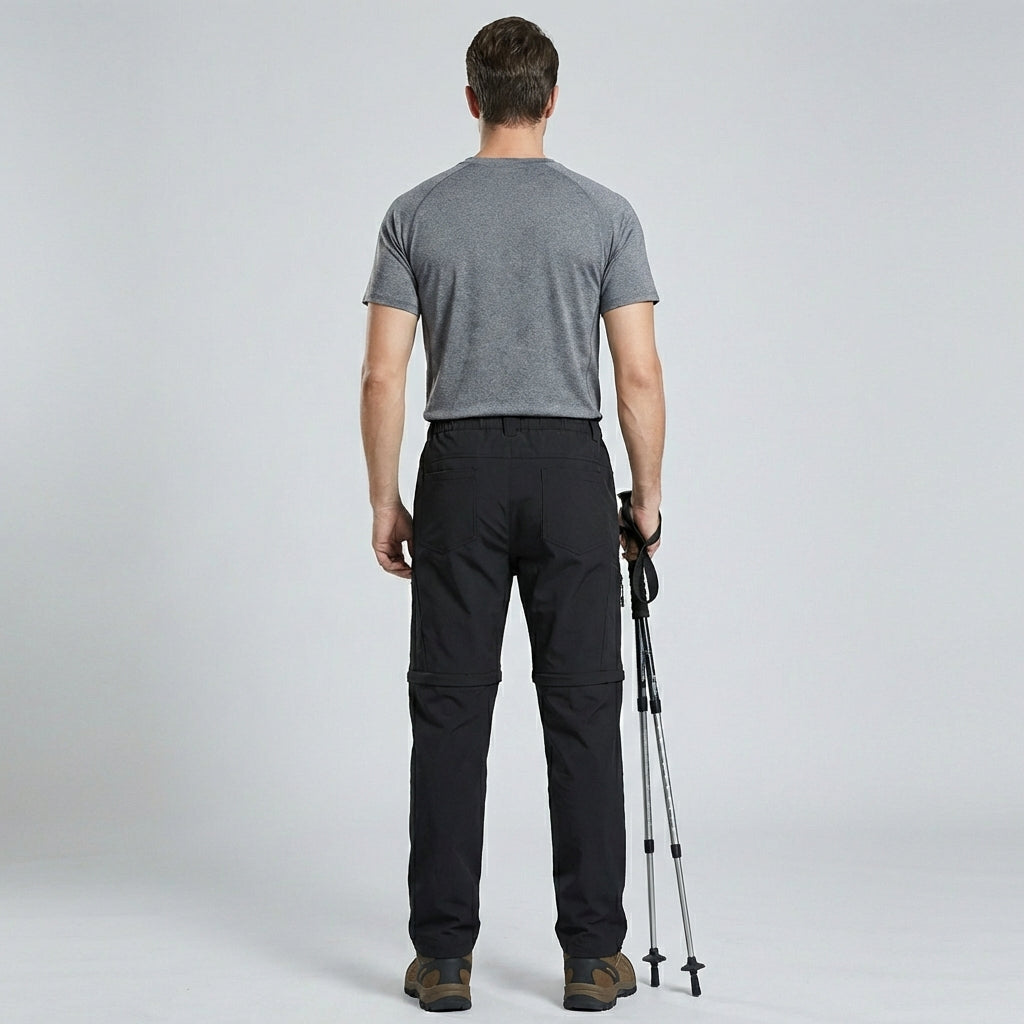 Men's Convertible Zip-Off Hiking Pants with Cargo Pockets - Adventure Trousers
