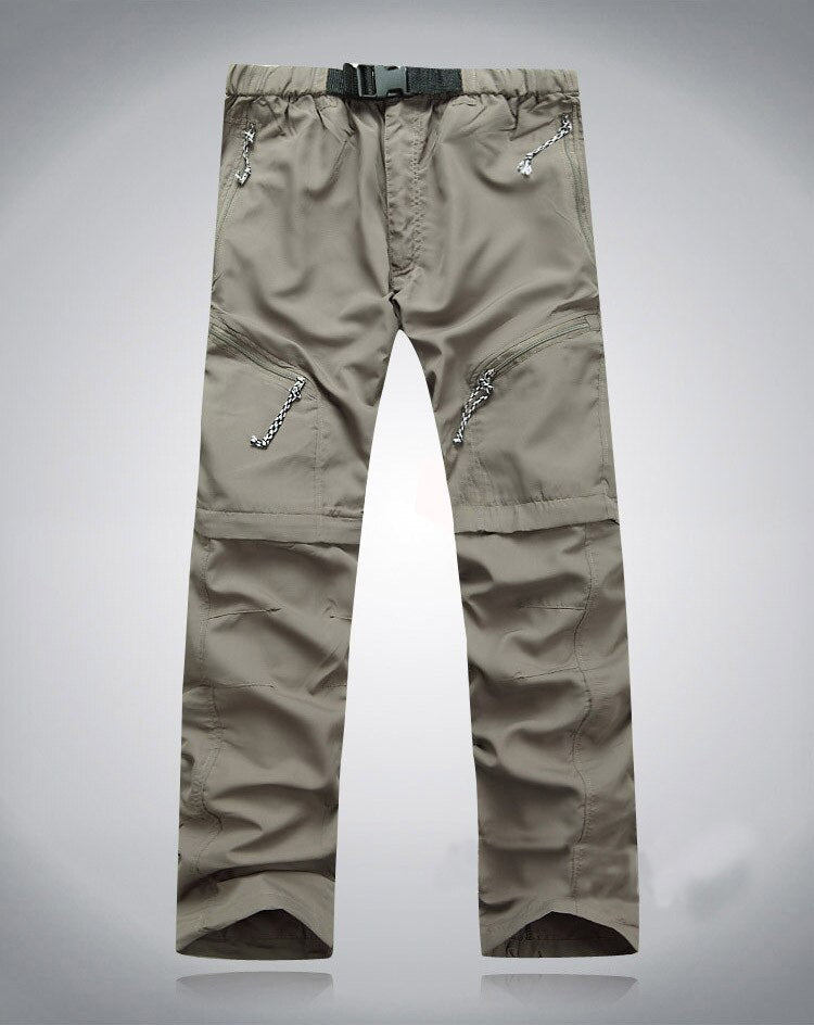 Men's Convertible Zip-Off Hiking Pants with Cargo Pockets - Adventure Trousers