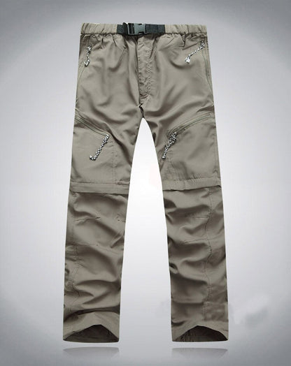 Men's Convertible Zip-Off Hiking Pants with Cargo Pockets - Adventure Trousers