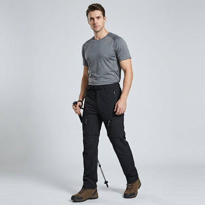 Men's Convertible Zip-Off Hiking Pants with Cargo Pockets - Adventure Trousers