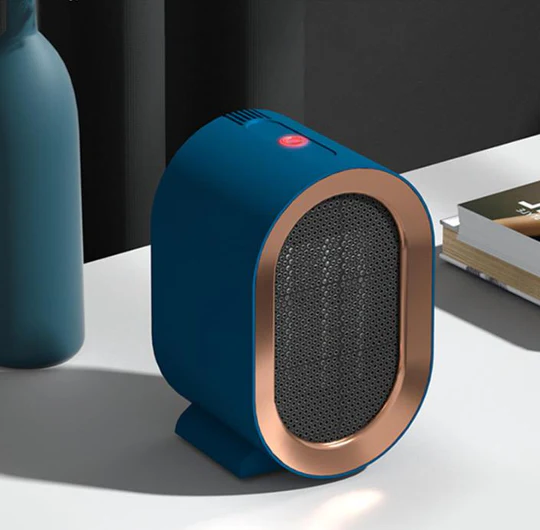 Portable Ceramic Electric Radiator with Tip-Over Protection for Rooms up to 20 sqm