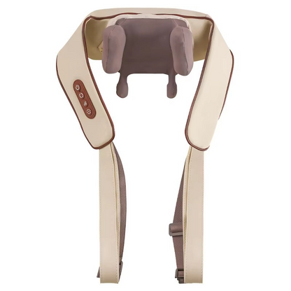 Shiatsu Neck and Shoulder Massager with Deep Kneading Nodes and Heat Function