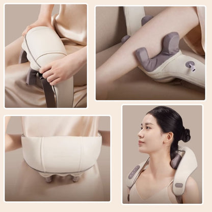 6-Head Neck and Shoulder Massager with Adjustable Heat, Cordless Design and Washable Cover