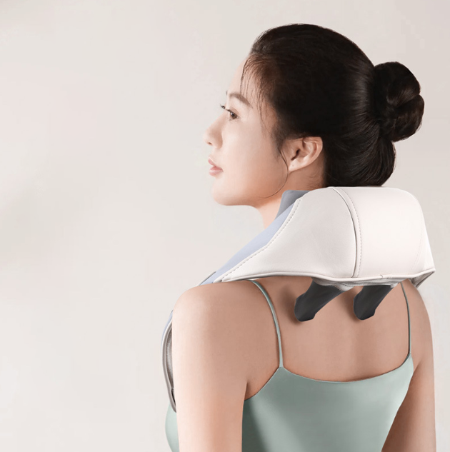 6-Head Neck and Shoulder Massager with Adjustable Heat, Cordless Design and Washable Cover