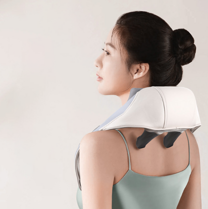 6-Head Neck and Shoulder Massager with Adjustable Heat, Cordless Design and Washable Cover