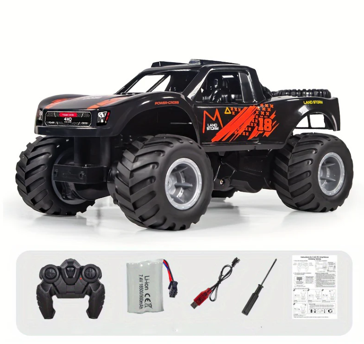 Offroad 4WD Amphibious RC Car with 360-Degree Stunt Rotation and Waterproof Build