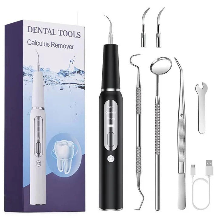 Pet Oral Cleaning Tool with Gentle Vibration, LED Light and Automatic Gum Sensor