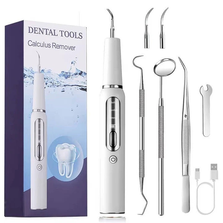 Pet Oral Cleaning Tool with Gentle Vibration, LED Light and Automatic Gum Sensor