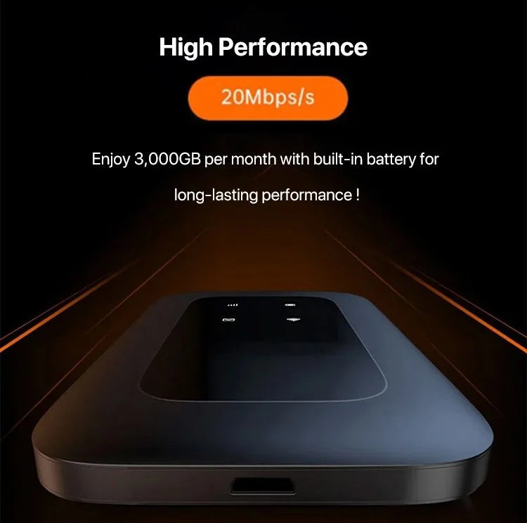 Portable 5G WiFi Router - High-Speed Mobile Wireless Hotspot, Unlocked, Long Battery Life