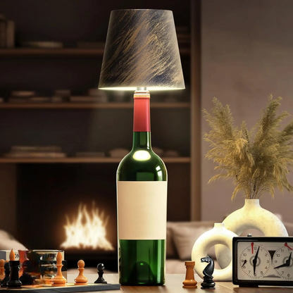 Rechargeable LED Bottle Lamp with Touch Control, Dimmable Light & 3 Colour Temperatures