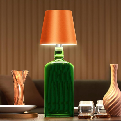 Rechargeable LED Bottle Lamp with Touch Control, Dimmable Light & 3 Colour Temperatures