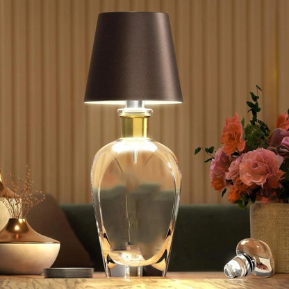 Rechargeable LED Bottle Lamp with Touch Control, Dimmable Light & 3 Colour Temperatures