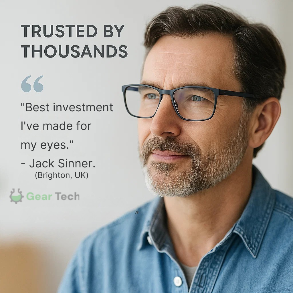 Multifocal Reading Glasses with Photochromic Lenses, Anti-Blue Light and UV Protection