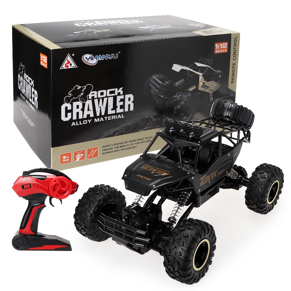 4x4 Rock Crawler Monster Truck RC Car with Shockproof Suspension and 2.4GHz Control