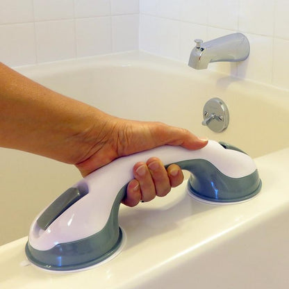 Non-Slip Bathtub Grab Bar - Suction Cup Shower Handrail for Seniors & Mobility Support, No Drill