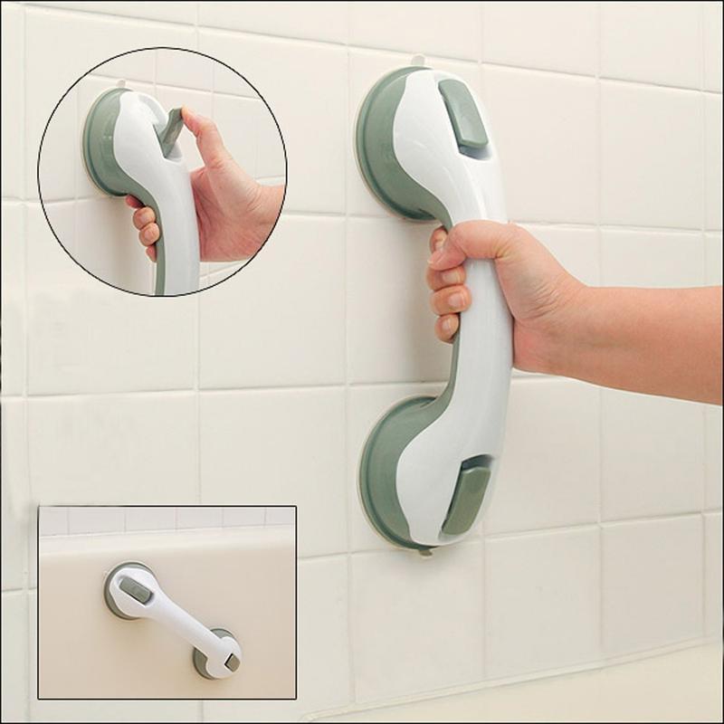 Non-Slip Bathtub Grab Bar - Suction Cup Shower Handrail for Seniors & Mobility Support, No Drill