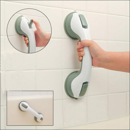 Non-Slip Bathtub Grab Bar - Suction Cup Shower Handrail for Seniors & Mobility Support, No Drill