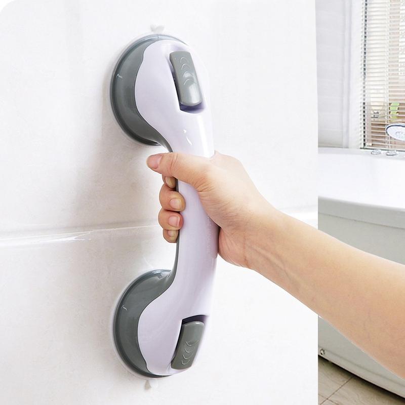 Non-Slip Bathtub Grab Bar - Suction Cup Shower Handrail for Seniors & Mobility Support, No Drill