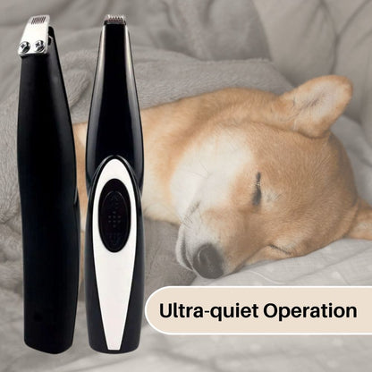 PerfectTrim Silent Precision Pet Trimmer with Safety Blade and Ergonomic Grip for Dogs and Cats