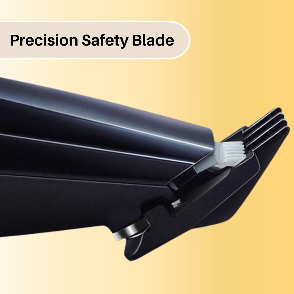Silent Precision Dog Grooming Trimmer with Ultra-Quiet Motor, Safety Blade and Ergonomic Grip