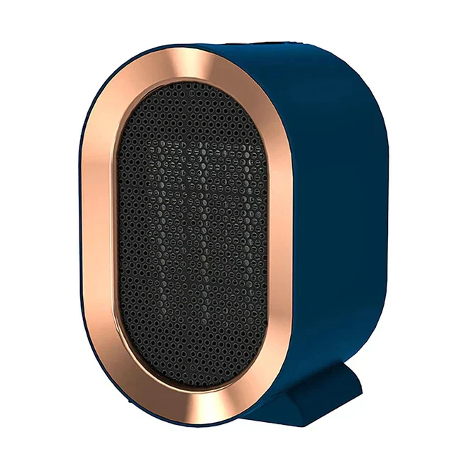 Compact Ceramic Room Heater with Anti-Tip Safety Switch and Preset Timer