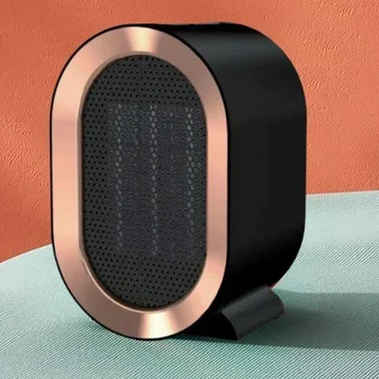Compact Ceramic Room Heater with Anti-Tip Safety Switch and Preset Timer