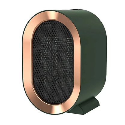 Compact Ceramic Room Heater with Anti-Tip Safety Switch and Preset Timer